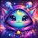 Colorful and expressive cartoon animal avatar for user profile picture